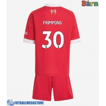 Fotballdrakt Barn Liverpool Jeremie Frimpong #30 Hjemmedraktsett 2025-26 Kortermet (+ Korte bukser)